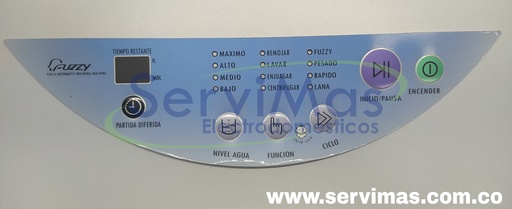 [R/LASACL002] Calcomanía Original Samsung Fuzzy Pequeña 6 Pulsadores